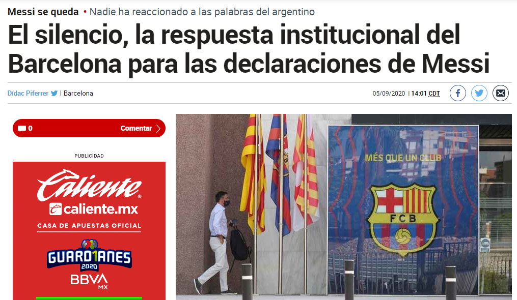 Nota 1 El drama de Lionel Messi